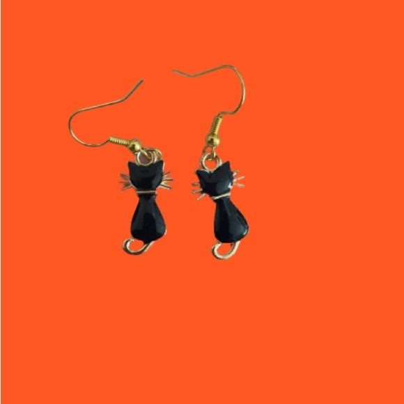 Handmade Cat Earrings - Picture 1 of 1